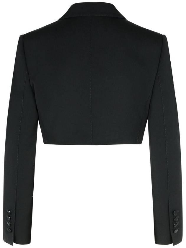 Dolce & Gabbana Black Wool Blend Blazer - DOLCE&GABBANA - BALAAN 3