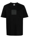 Metropolis Series Mercerized Jersey Logo Badge Short Sleeve T-Shirt Black - CP COMPANY - BALAAN 2