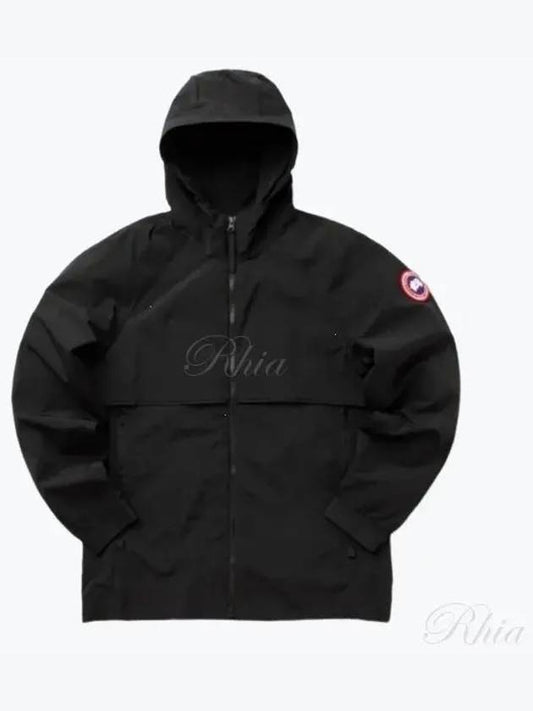 Faber Wind Hooded Jacket Black - CANADA GOOSE - BALAAN 2