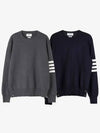 Milan stitch diagonal armband crew neck knit (2 types) MKA202A 00219 - THOM BROWNE - BALAAN 3