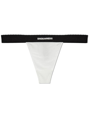 Dsquared2 Thongs With Logo, Women's, White - DSQUARED2 - BALAAN 1