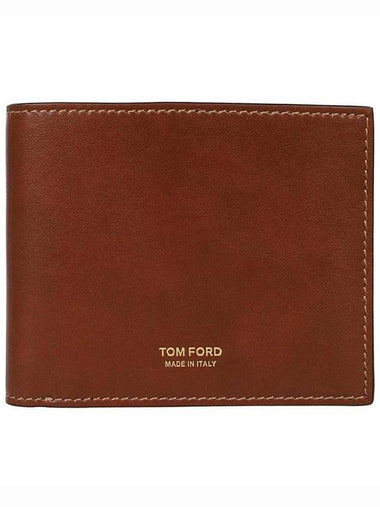 Men's Bifold Half Wallet Caramel - TOM FORD - BALAAN 1