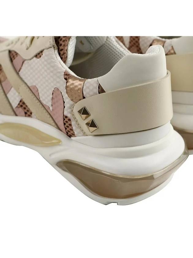 Camouflage Bounce Low-Top Sneakers White Pink - VALENTINO - BALAAN 8