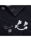 BBD Smile Logo Denim Jacket Black - BLACKBLOND - BALAAN 3