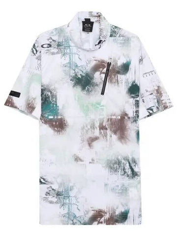 Skull Blur Red Mock Shirt FOA404227 White Print - OAKLEY - BALAAN 1