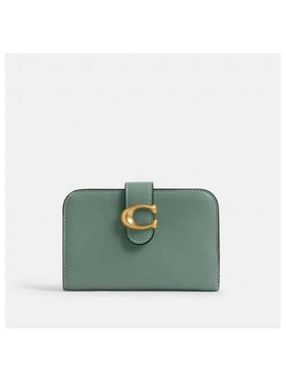 Tabby Half Wallet Green - COACH - BALAAN 2