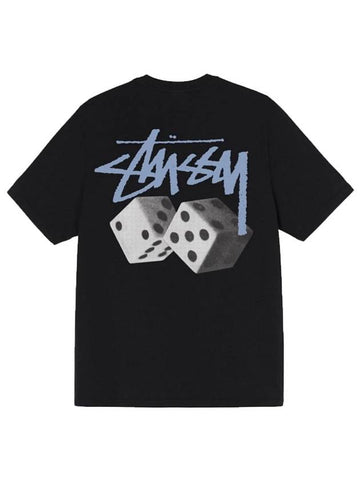 Roll the Dice T Shirt Black Men - STUSSY - BALAAN 1