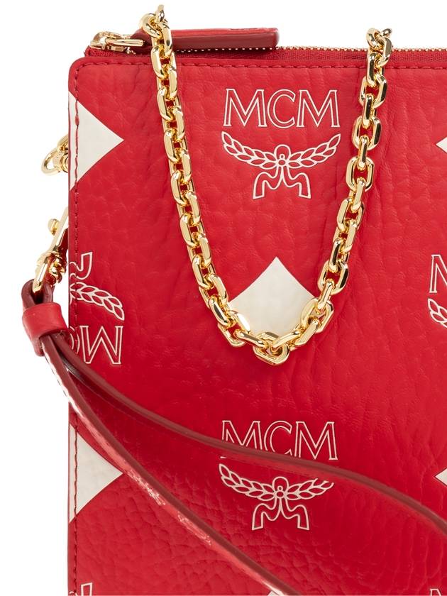 MCM Shoulder Bag With Visetos Print, Women's, Red - MCM - BALAAN 6