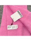 Logo Patch Wool Blend Muffler Pink - GANNI - BALAAN 6