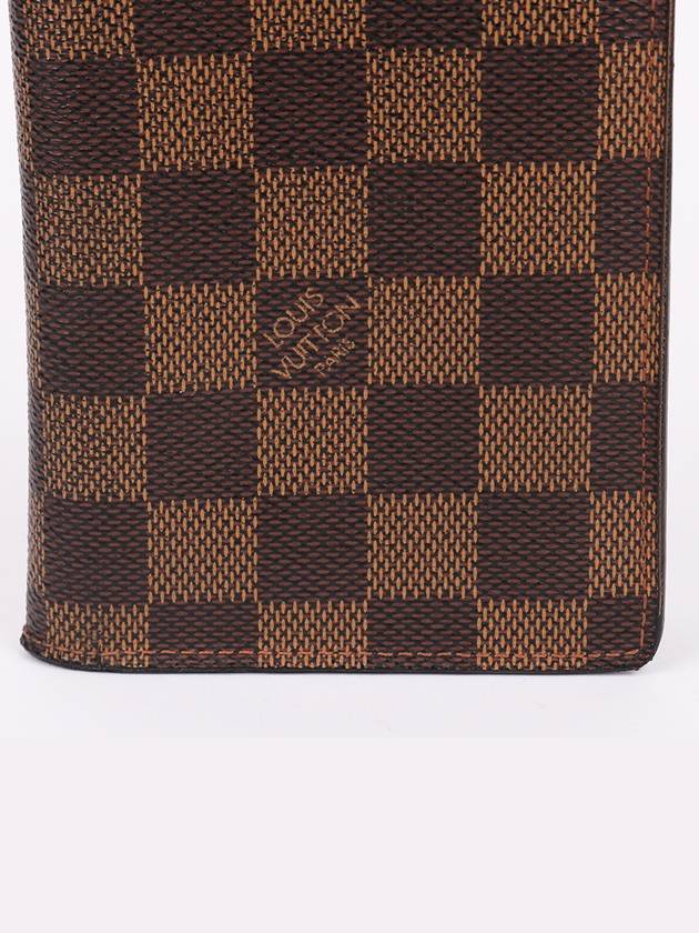 Damier pattern brazza men s long wallet - LOUIS VUITTON - BALAAN 2