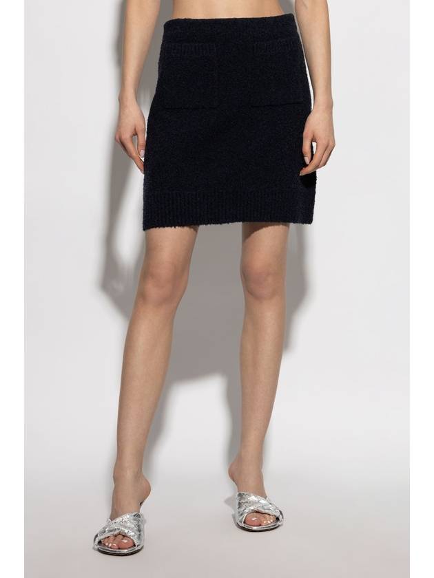 Bottega Veneta Skirt With Pockets, Women's, Navy Blue - BOTTEGA VENETA - BALAAN 3