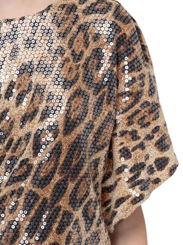 In The Mood For Love Dress With Sequins And Leopard Print - IN THE MOOD FOR LOVE - BALAAN 4