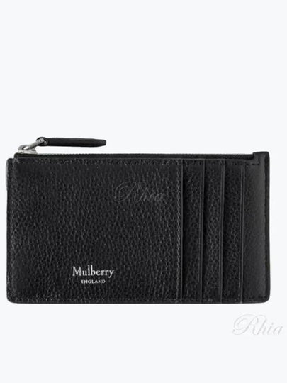 Continental Zipper Card Wallet Black - MULBERRY - BALAAN 2