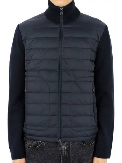 Men s High Neck Knit Padded Jacket Navy 9B50700 A9341 777 - MONCLER - BALAAN 2