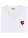 Play Red Heart Waffen Short Sleeve T-Shirt White P1 T108 2 - COMME DES GARCONS - BALAAN 3