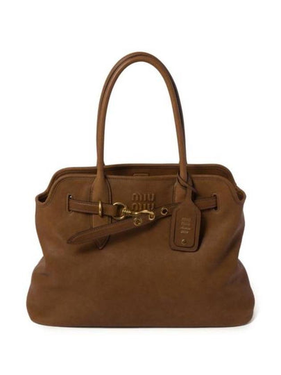 Abventure Nappa Leather Tote Bag Oak - MIU MIU - BALAAN 2