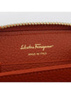 Women's Gancini Logo Zipper Card Wallet Terracotta - SALVATORE FERRAGAMO - BALAAN 4