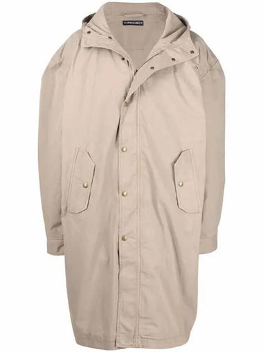 22ss Drape Shoulder Parka COAT44S22 BEIGE - Y/PROJECT - BALAAN 1