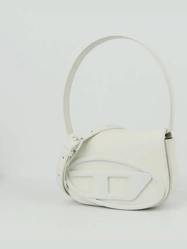 1DR Iconic Matte Leather Shoulder Bag White - DIESEL - BALAAN 5