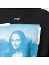 Mona Lisa Mock Neck Long Sleeve T-Shirt Black - OFF WHITE - BALAAN.