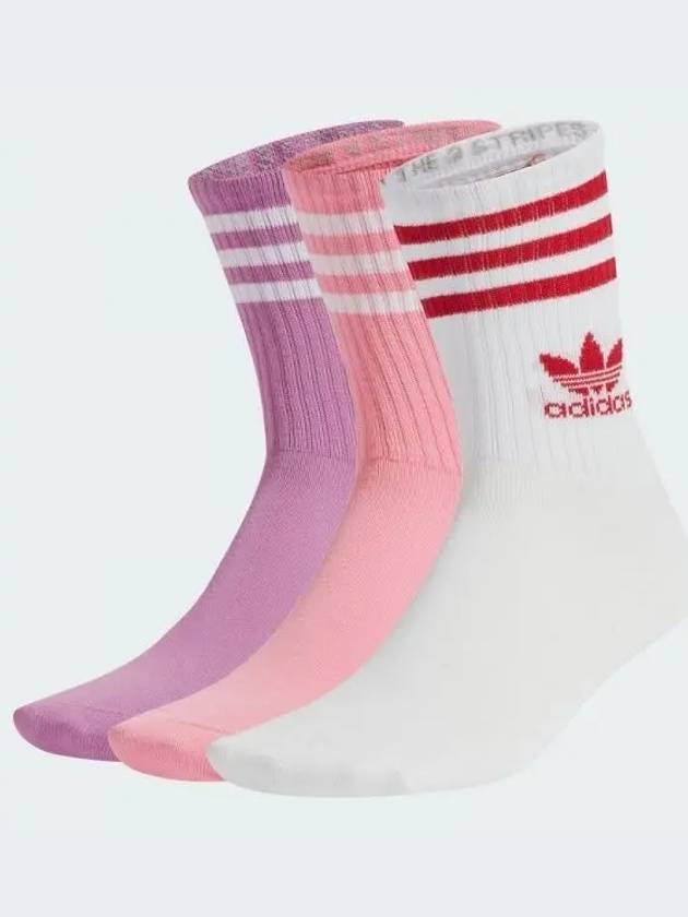 Mid cut crew socks 3P IX7510 Domestic product GQDO24072301307 - ADIDAS - BALAAN 1