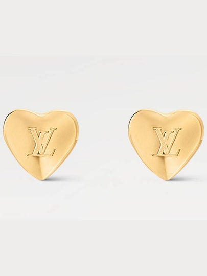 LV Heart Earrings Gold - LOUIS VUITTON - BALAAN 2