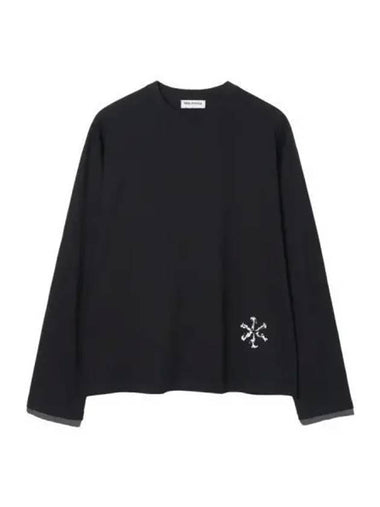 Milo Archive Incision Identity Long Sleeve T Shirt Black - MILLO ARCHIVE - BALAAN 1