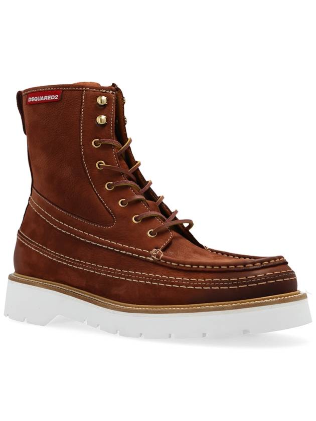 Dsquared2 Ankle Boots ‘Explorer’, Men's, Brown - DSQUARED2 - BALAAN 4