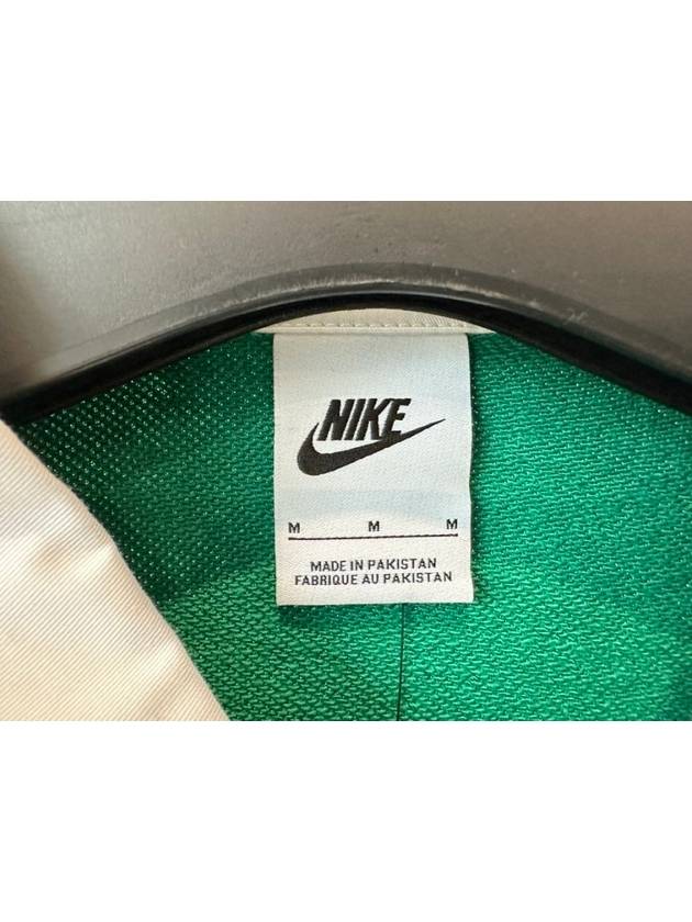 Club Fleece Long Sleeves Polo Shirt Green - NIKE - BALAAN 5