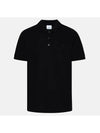 Men's Eddie Embroidered Logo Polo Shirt Black - BURBERRY - BALAAN 2