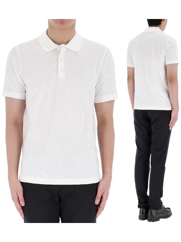 Bronn Cotton Short Sleeve Polo Shirt White - THEORY - BALAAN 2