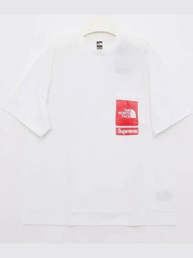 Printed pocket short sleeve men s t shirt SS23KN2 WHITE 271930 1038862 - THE NORTH FACE - BALAAN 1