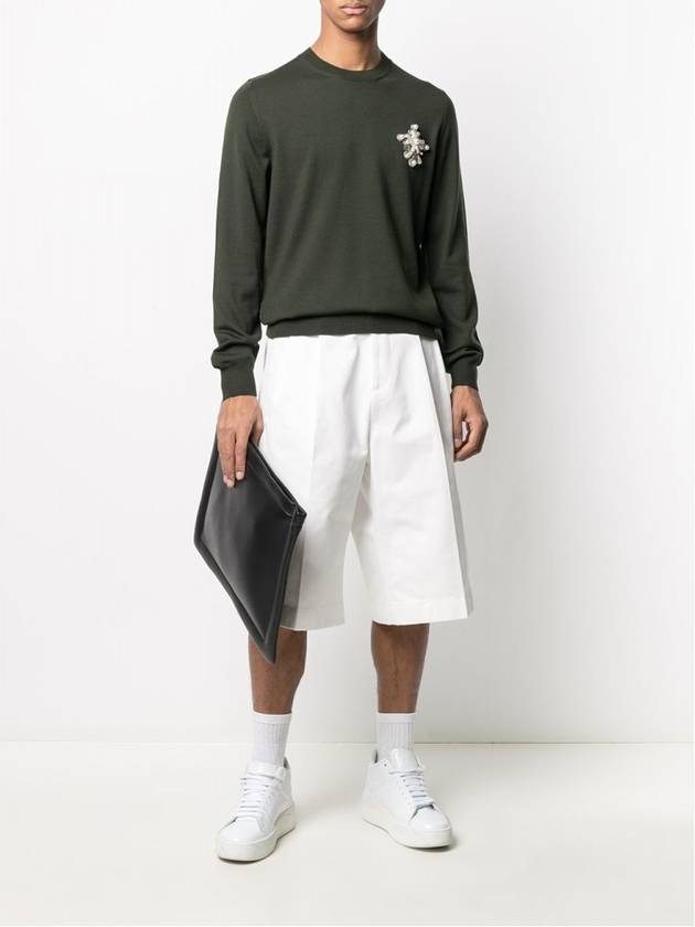 tailored bermuda shorts white - ALEXANDER MCQUEEN - BALAAN 6