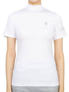 Women's Golf Roll Neck Short Sleeve T-Shirt White - HYDROGEN - BALAAN 2