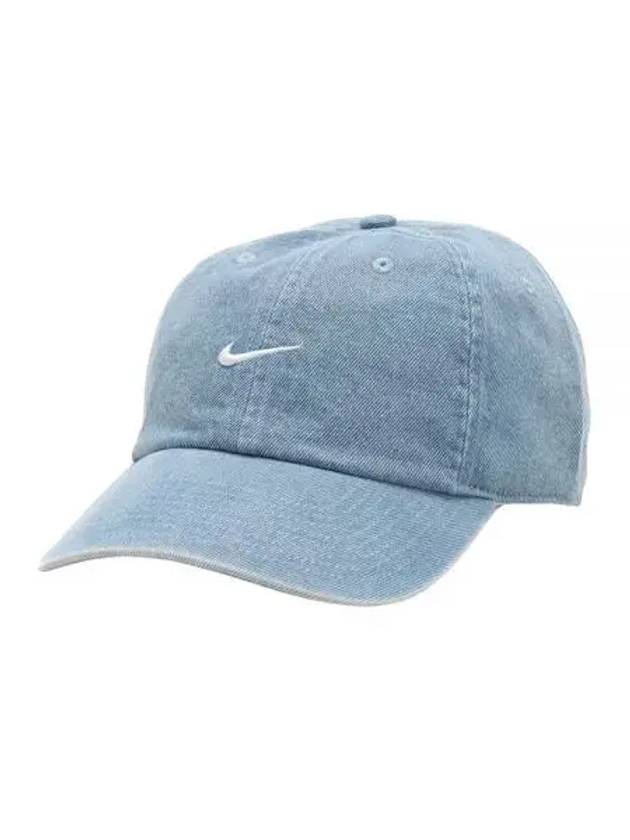 Club Unstructured Denim Ball Cap Blue - NIKE - BALAAN 2