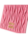 Matelasse Leather Half Wallet Begonia Pink - MIU MIU - BALAAN 6