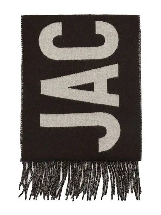 Lecharpe Fringe Logo Virgin Wool Muffler Brown - JACQUEMUS - BALAAN 2