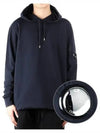 Men's Light Fleece Lens Wappen Hoodie Navy - CP COMPANY - BALAAN 2