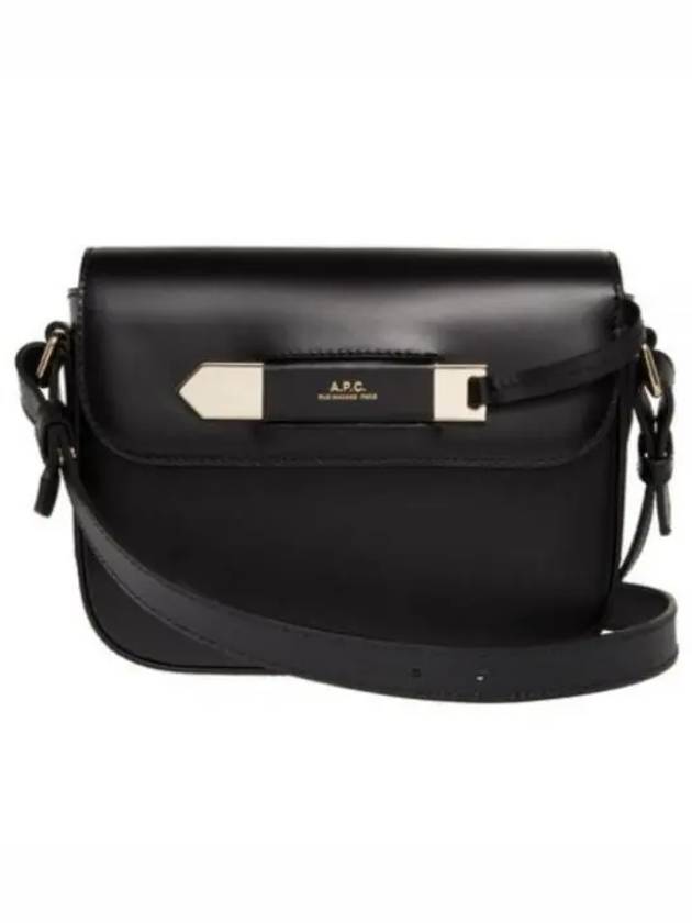 Charlotte Leather Small Cross Bag Black - A.P.C. - BALAAN 2