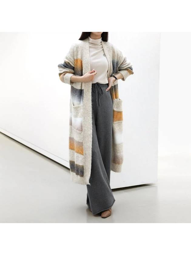 Trimu wool color long knit cardigan - MONO AT.D - BALAAN 3