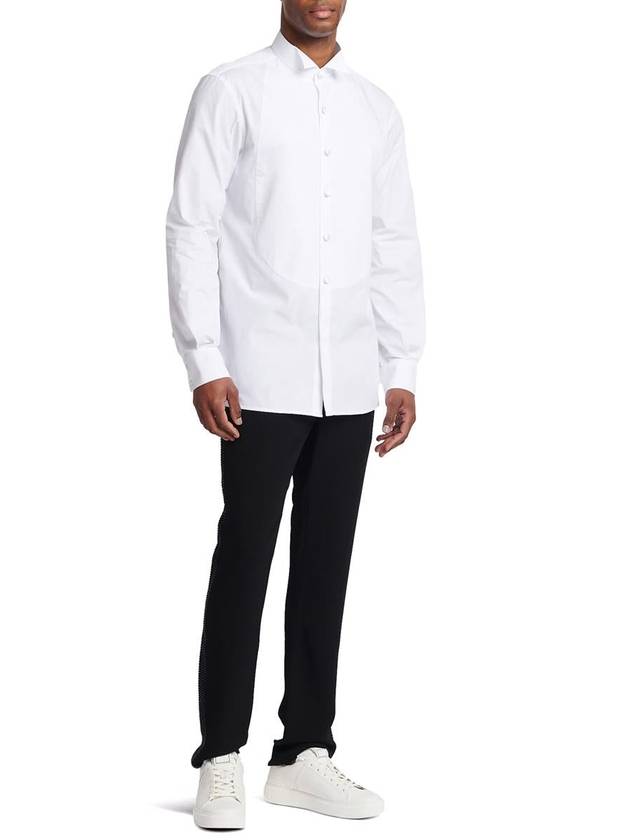 button stretch long sleeve shirt white - BALMAIN - BALAAN 3