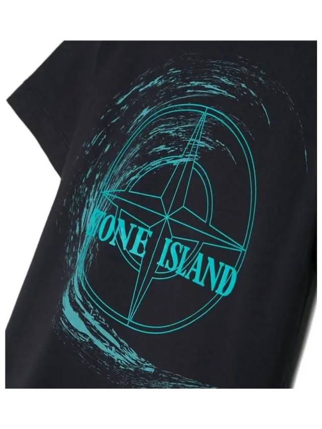 Stone Kids 6 10 Logo Short Sleeve T Shirt Navy - STONE ISLAND - BALAAN 2