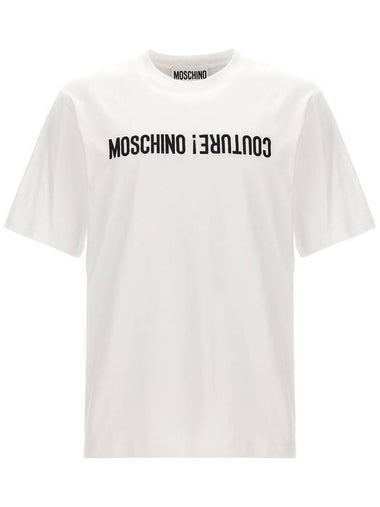 Moschino Logo Embroidery T-Shirt - MOSCHINO - BALAAN 1