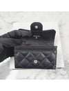 Classic Card Holder Grained Calfskin Silver Black - CHANEL - BALAAN 11