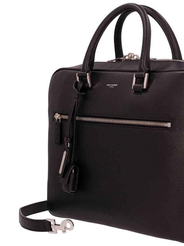 Sac De Jour Supple Brief Case Black - SAINT LAURENT - BALAAN 4