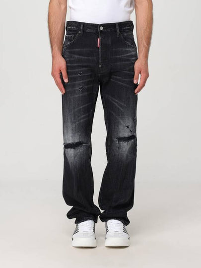 Denim Straight Jeans Black - DSQUARED2 - BALAAN 2