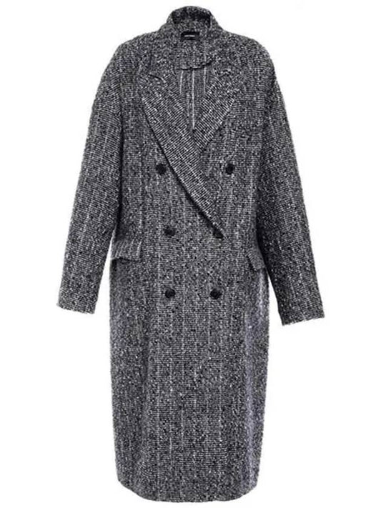 Habra coat charcoal HABRA MA0236 19A012E 02AN - ISABEL MARANT ETOILE - BALAAN 1