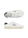 Court Classic Black Tab Low Top Sneakers White - SAINT LAURENT - BALAAN 2