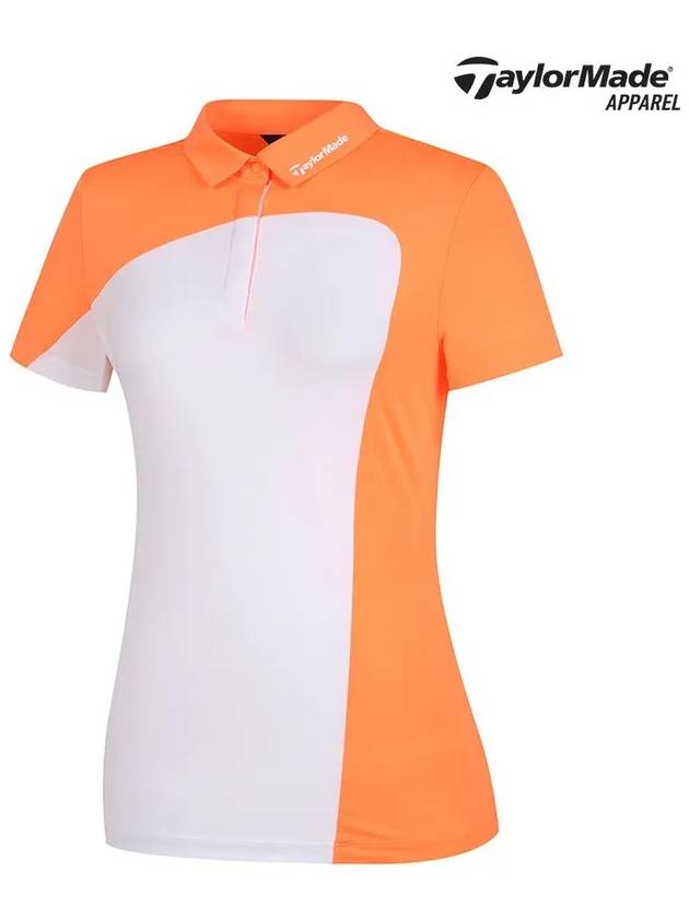 Logo Color Block Collar Short Sleeve T-Shirt TWTYL6145 301 - TAYLORMADE - BALAAN 7