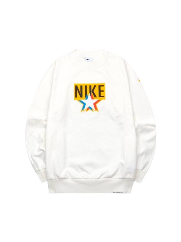 Standard Issue Printing Sweatshirt Cream - NIKE - BALAAN 1